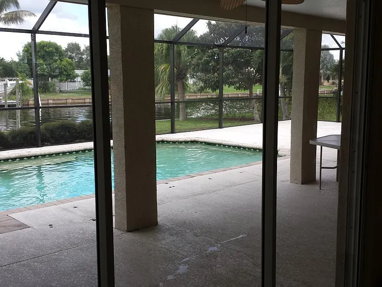 Pool from Sunroom