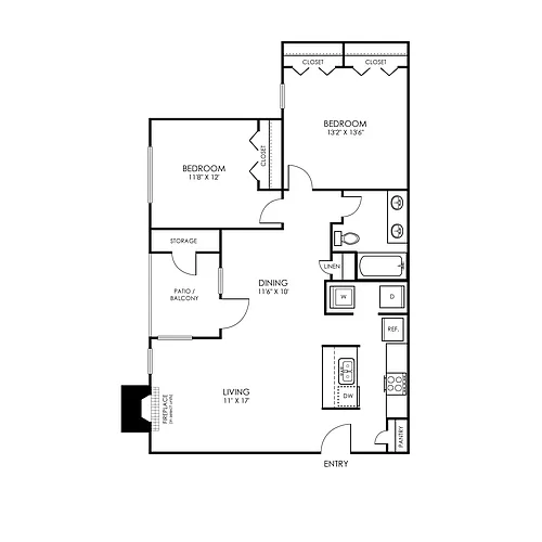 Floor plan B1 Renovated