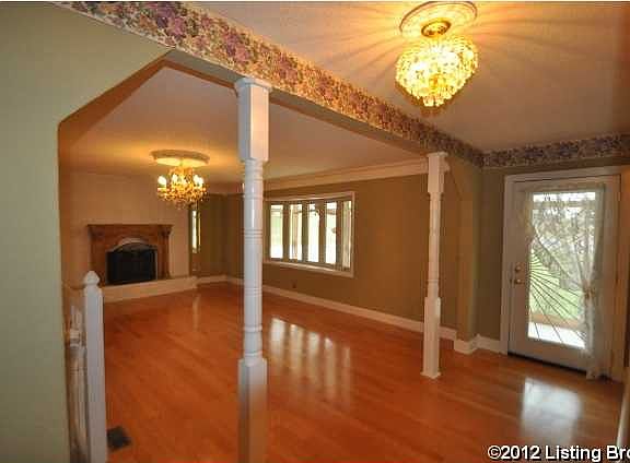 Foyer and living room