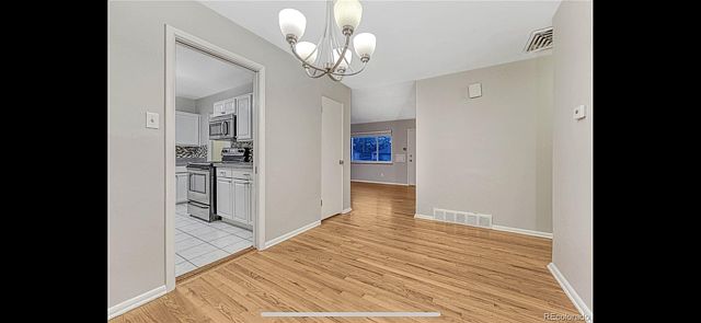 Dining Room from French Doors to Front Door