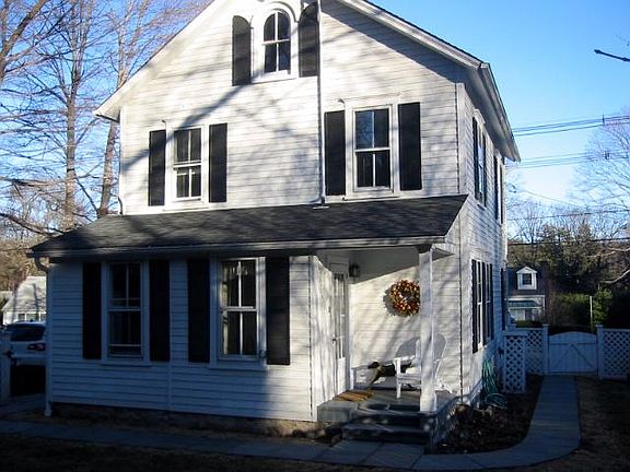 Backyard winter view