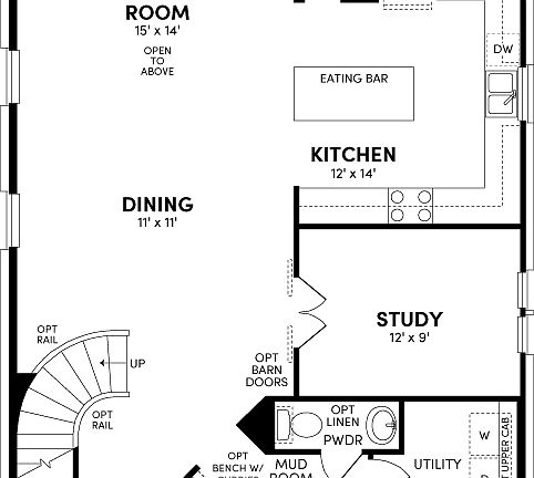 Haverford Main Floor Blacklines