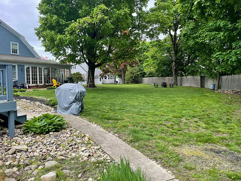 Backyard of property