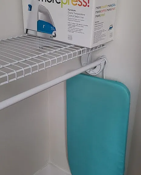 Steam iron and ironing board