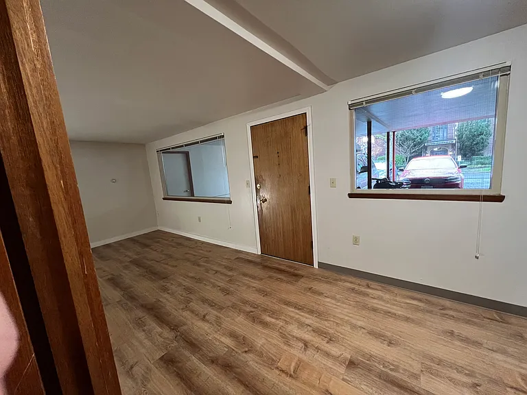looking out from bedroom door