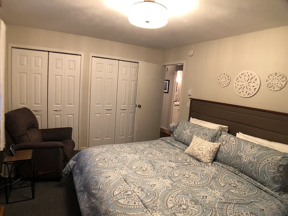 Master bedroom - king bed pictured