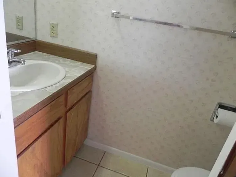 half bath off living room