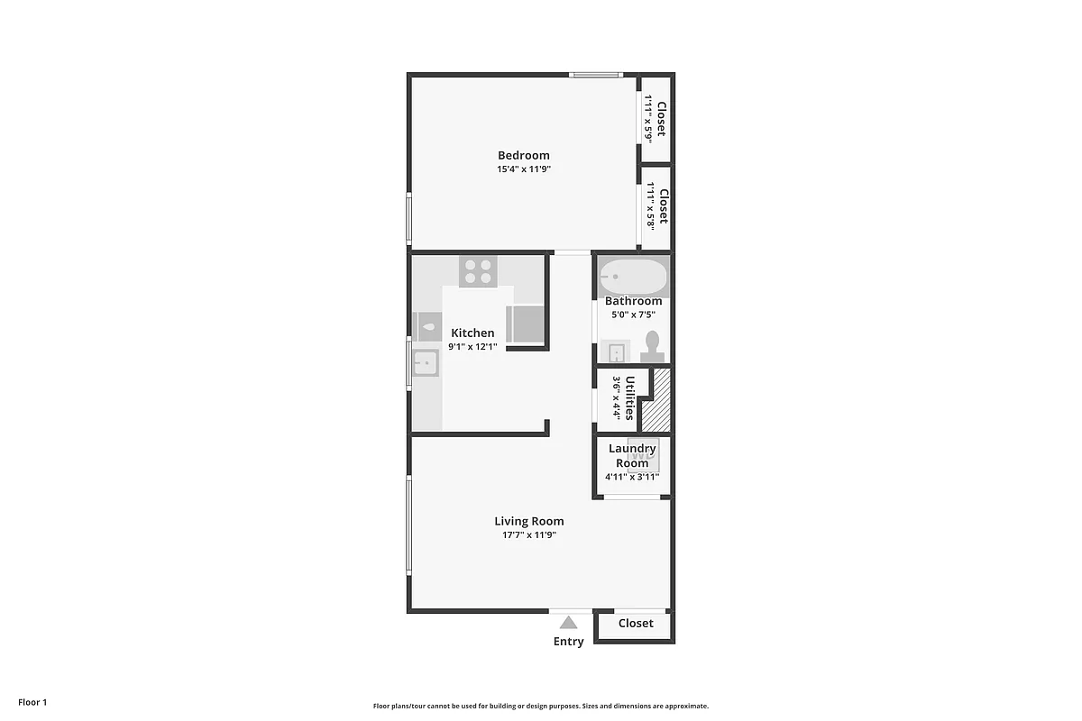 Floor plan One Bedroom