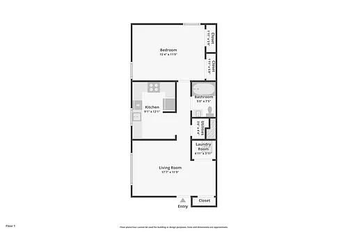 Floor plan One Bedroom