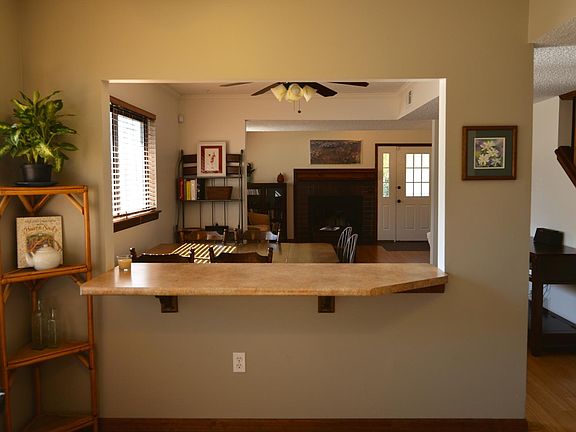View of living area from the kitchen