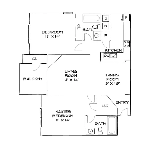 Floor plan Design 2B20