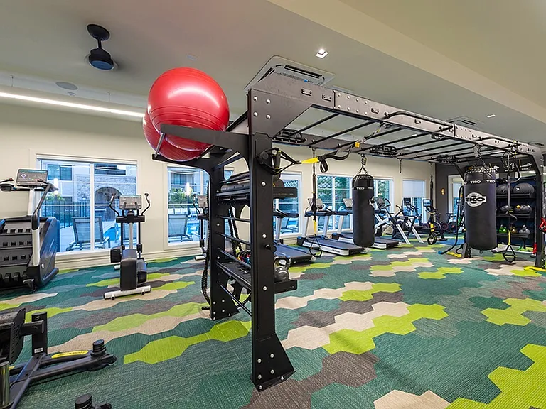 A convenient space for daily workouts