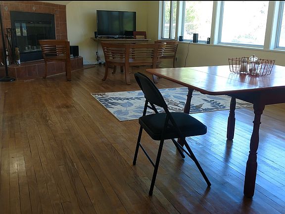 Living-Dining Rm w Fireplace