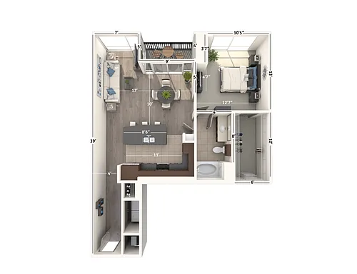Floor plan A1B