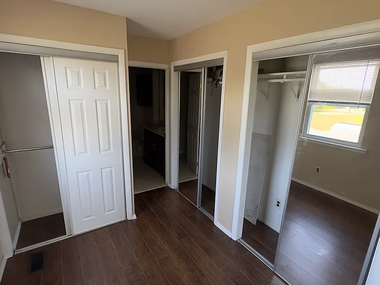 Master bedroom closets