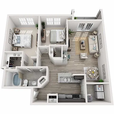 Floor plan Mill Springs
