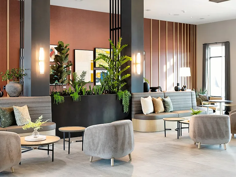 Lounge with ample seating