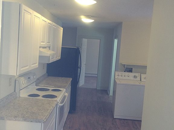 Looking down the kitchen