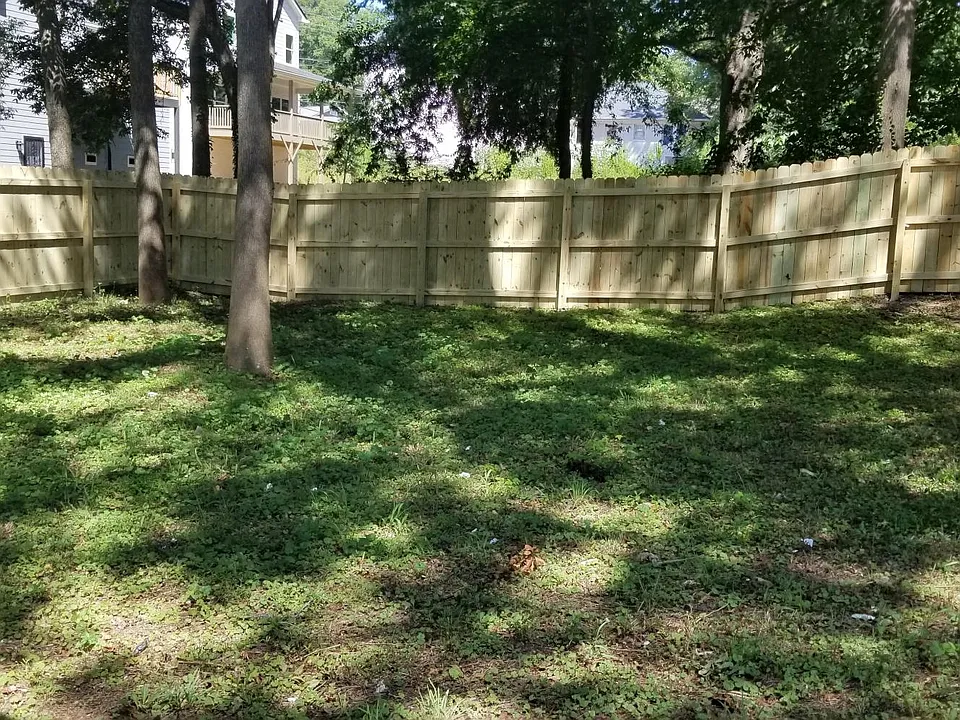 Private backyard