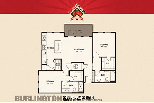 Floor plan Two Bedroom