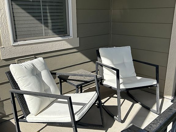 Chairs and table can stay