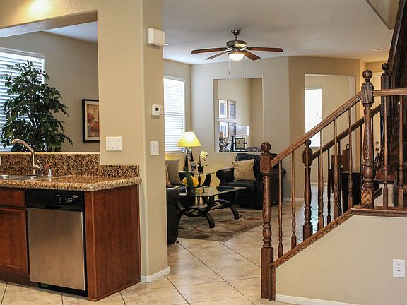 Ceiling fans throughout