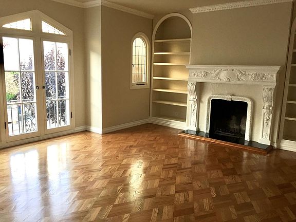 large living room with fireplace