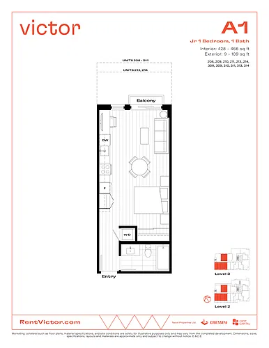 Floor plan Studio