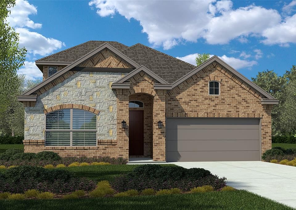 D.R. Horton's - The Aspen floorplan, elevation A. All photos shown here may not depict the specified home & features included are for illustration purposes only.