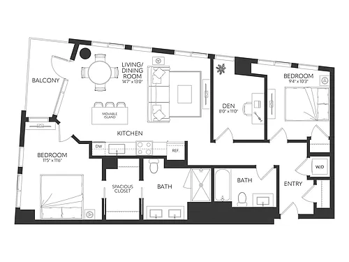 Floor plan B7D