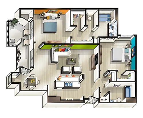 Floor plan B2 10th & J