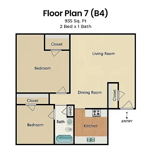 Floor plan Floorplan B4