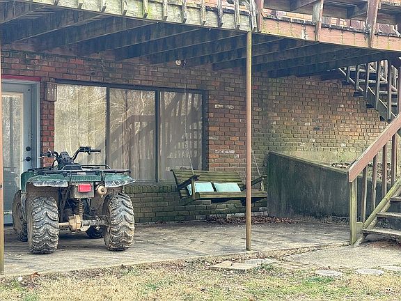 Patio at back of house 