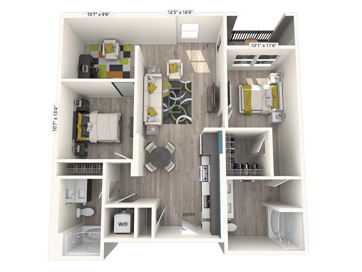 Floor plan B7-FinishII-1094sf