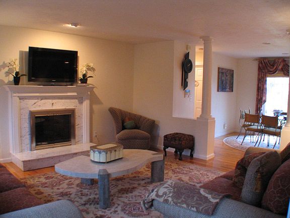 FAMILY ROOM LEADING TO SPACIOUS EAT IN KITCHEN