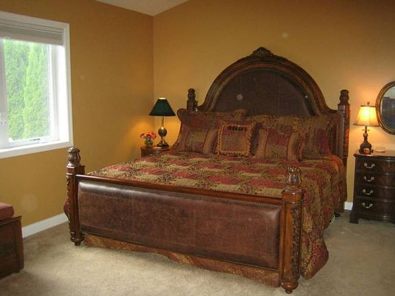 Sound proof main floor master bedroom walls, ceiling and floor.  Large master bath!