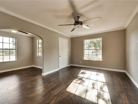 Living room and dining room