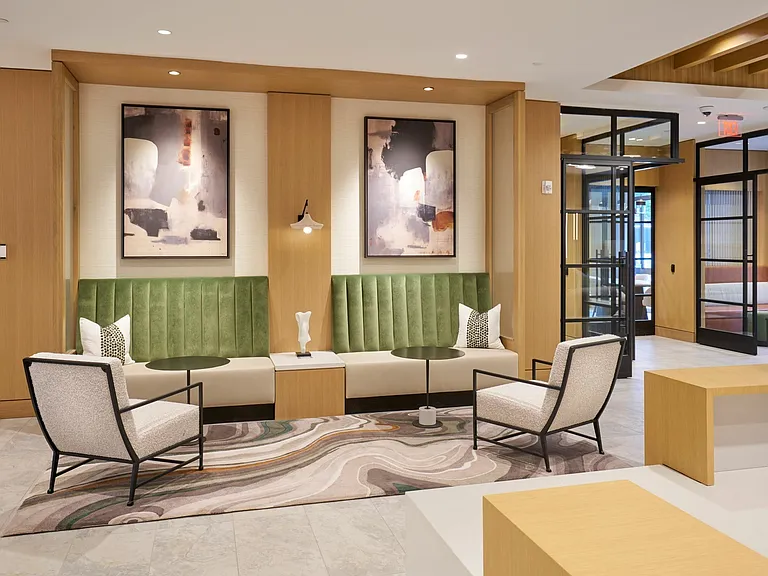 Newly Renovated Lobby With Co-Work Spaces