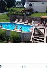 POOL
						:
						3yrs old salt water easy to maintain walk off upper deck to pool deck/lg yard