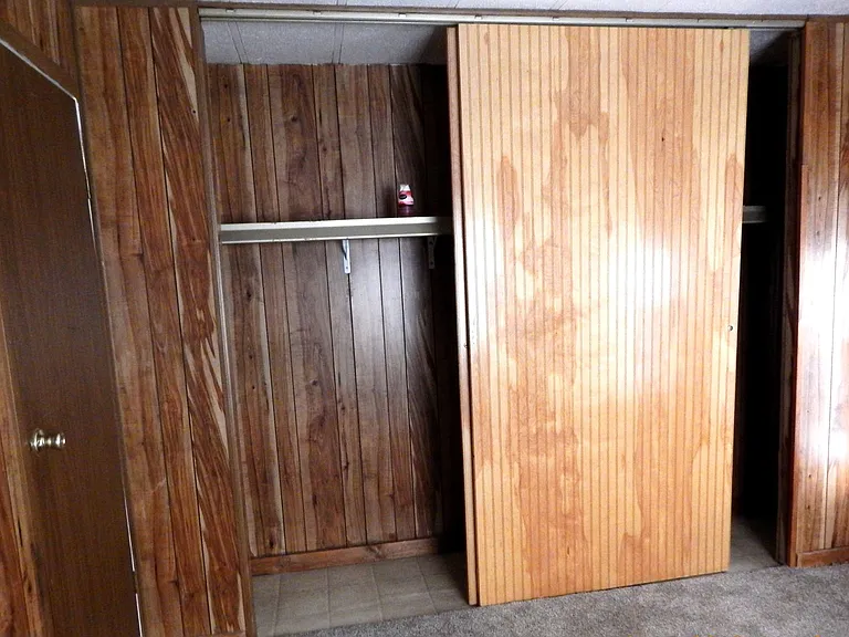 Closet in master bedroom