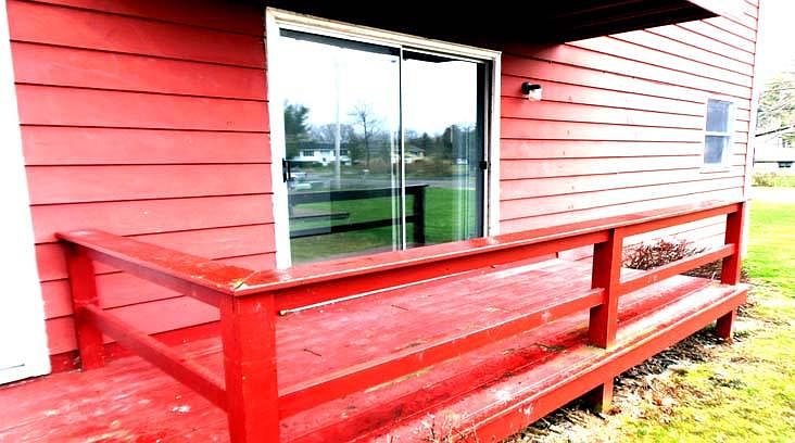 Deck just off the Kitchen