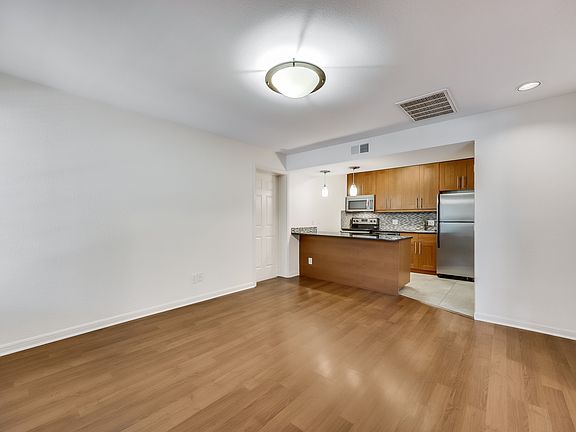 Living area with kitchen