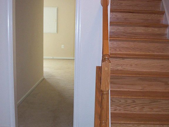 Entryway with wood floors 