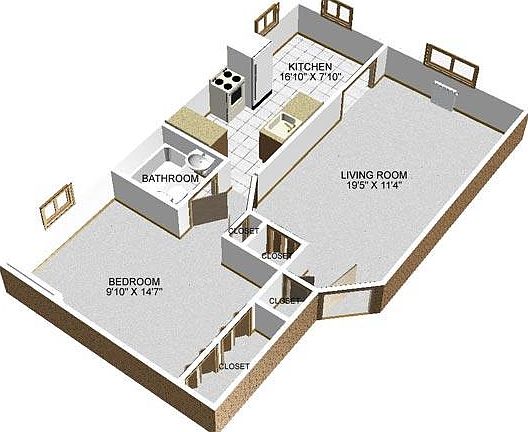 2nd image of 3442 Main St APT A14