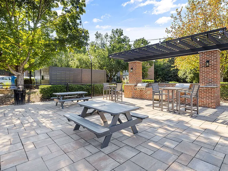 Outdoor Grilling Area with Recreation Lawn