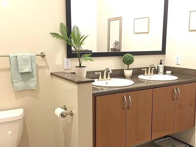 Virtually Staged- Spacious Bathroom