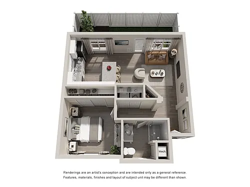 Floor plan One Bedroom