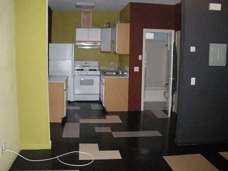Living room towards kitchen