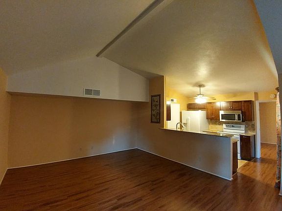 Living room with open kitchen