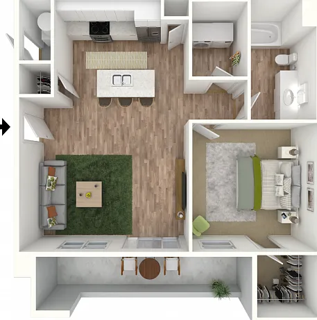 1 Bed | 1 Bath 1 Bed | 1 Bath